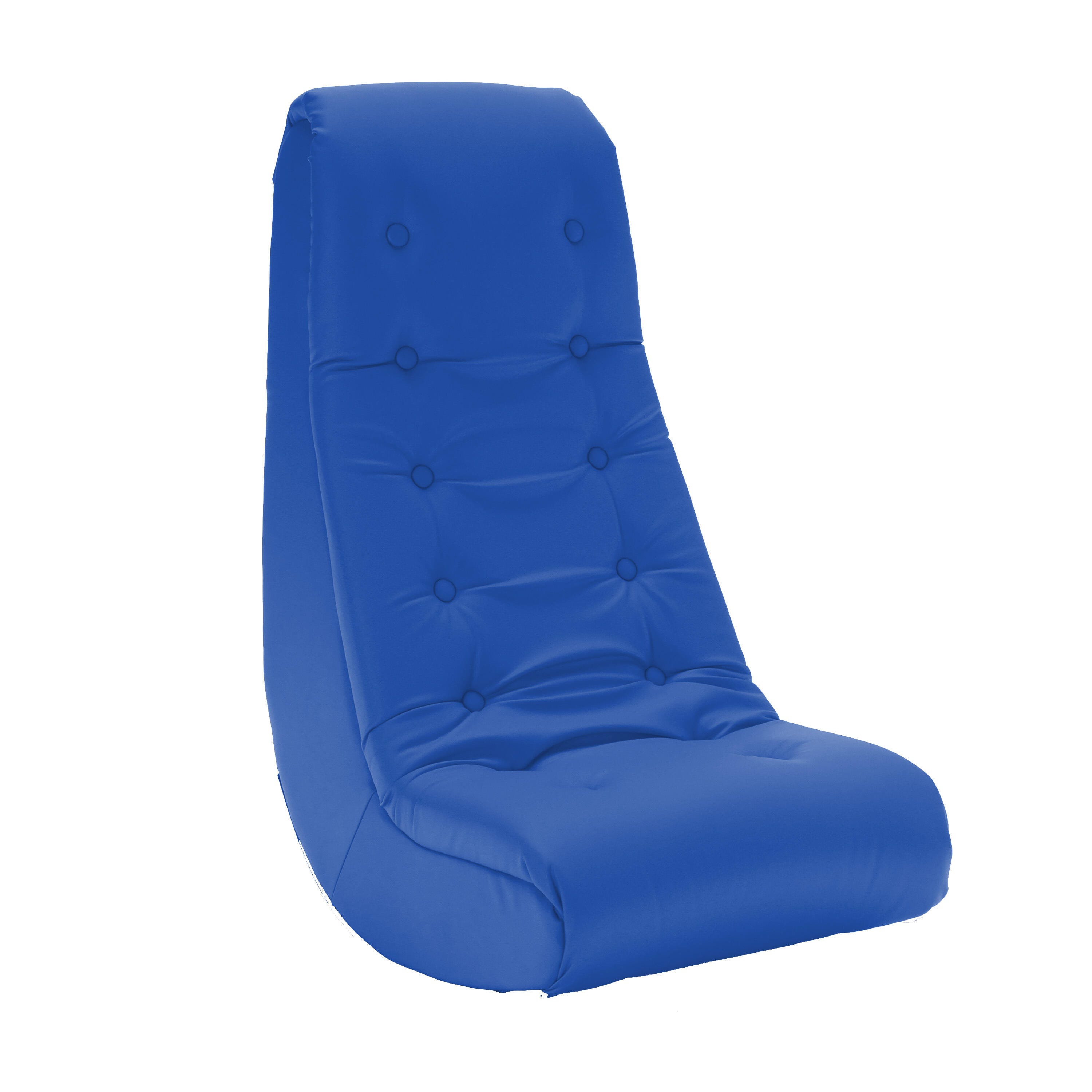 Image for Califone Deluxe Soft Floor Rocker and Gaming Chair, 28 x 17-1/2 x 33-7/8 Inches, Blue from School Specialty