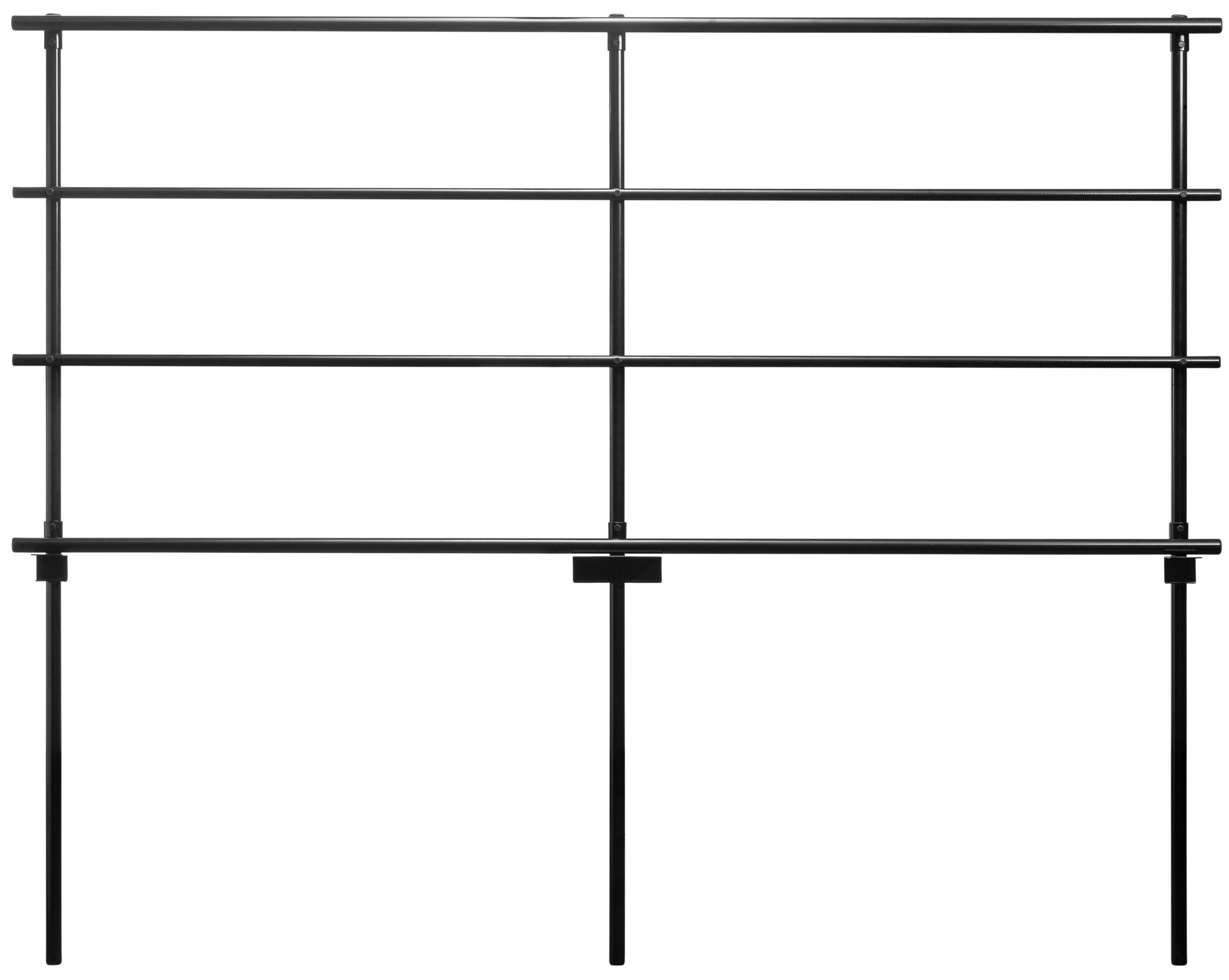 Image for National Public Seating Back Guardrail for 18 x 32 Straight Riser, Black from School Specialty