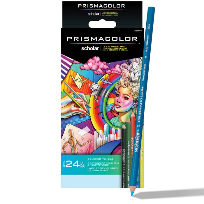 Prismacolor Scholar Colored Pencils, Assorted Colors, Set of 24