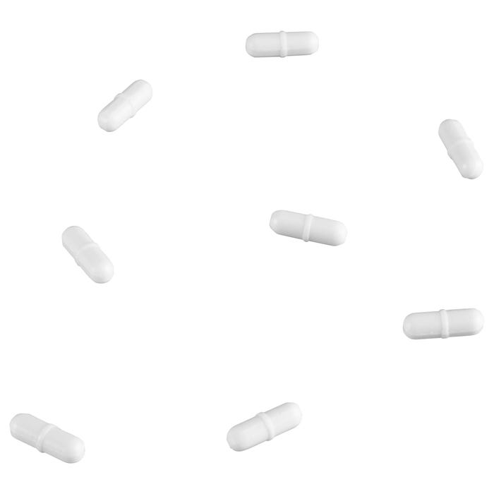Heathrow Scientific Magnetic Stir Bar, PTFE, 30 x 8 Millimeters, White, Pack of 10