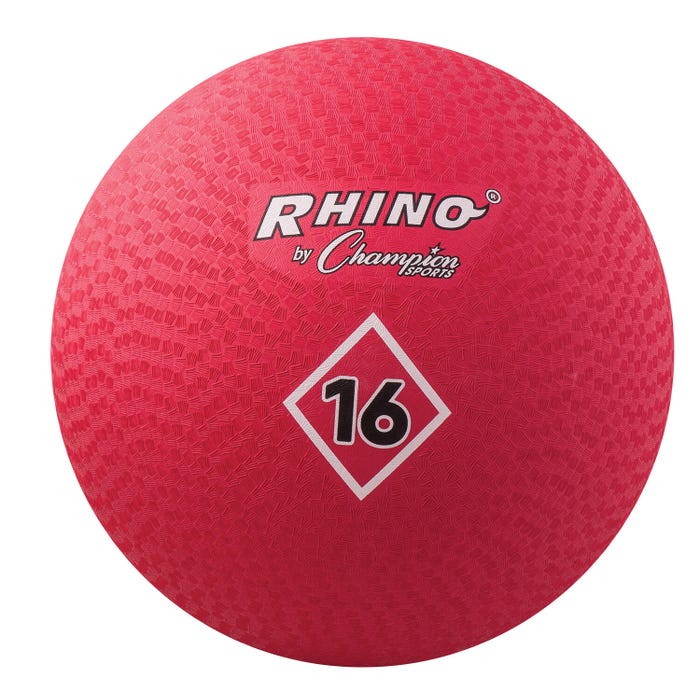 Champion Sports Playground Ball, 16 Inches, Red