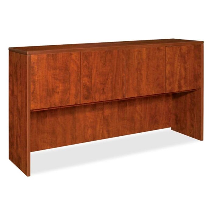 Classroom Select Laminate Hutch with Doors, 66-1/8 x 14-3/4 x 36 Inches, Cherry