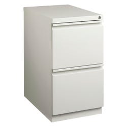 Lorell Light Gray File/File Full Extension Mobile Pedestal, 15 x 22-7/8 x 27-3/4 Inches