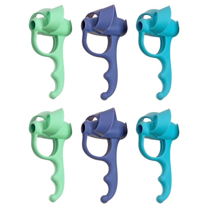 The Pencil Grip Inc Five Finger Pencil Grips, Assorted Colors, Pack of 6