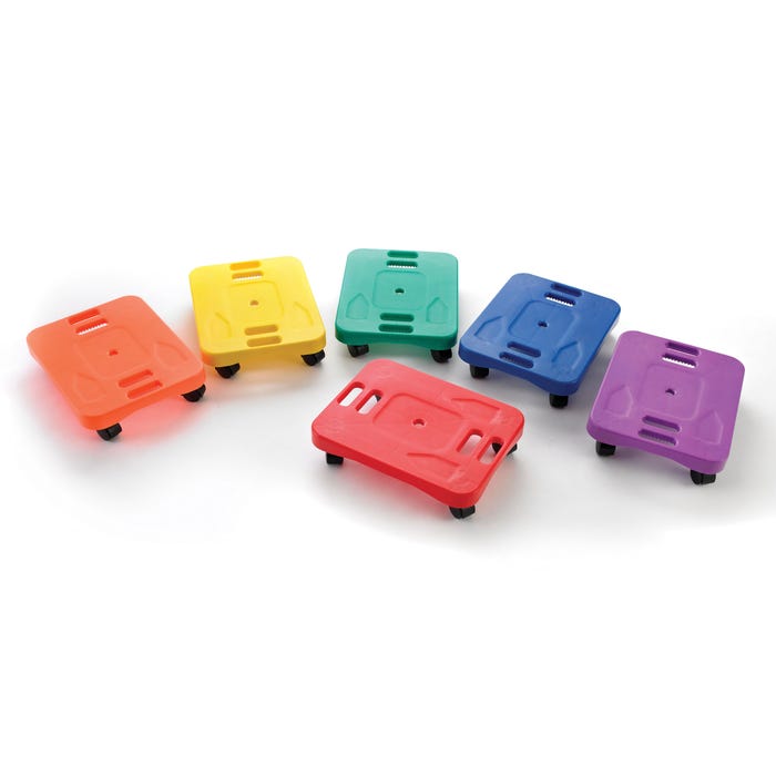 Sportime Small Ergonomic Scooters, 13-3/8 x 17-3/8 Inches, Set of 6