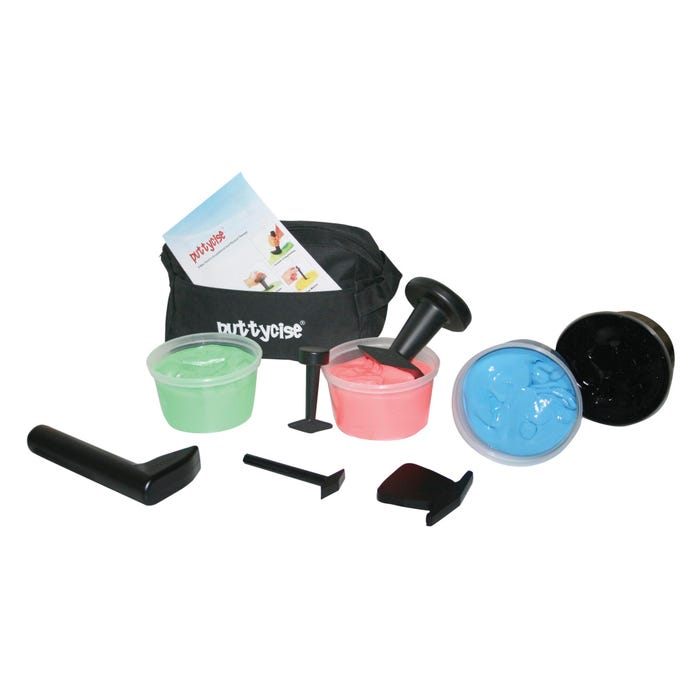 Puttycise Theraputty Tool and Putty Set, Hard Resistance, 1 Pound, Set of 9