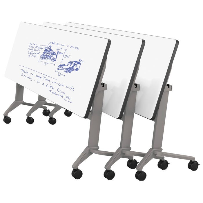 Classroom Select Tilt-N-Nest Computer Table, Rectangle, Adjustable Height