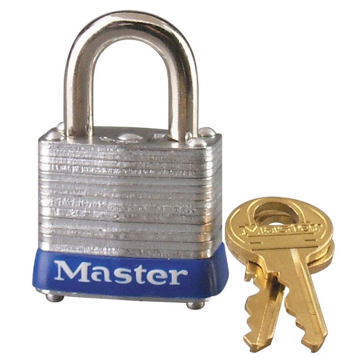 Master Lock Laminated Steel Pin Tumbler Padlock, Keyed Alike, Minimum Order Quantity of 10