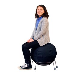 AlertSeat Therapeutic Stability Ball Chair with Chrome Base, Large 4000779