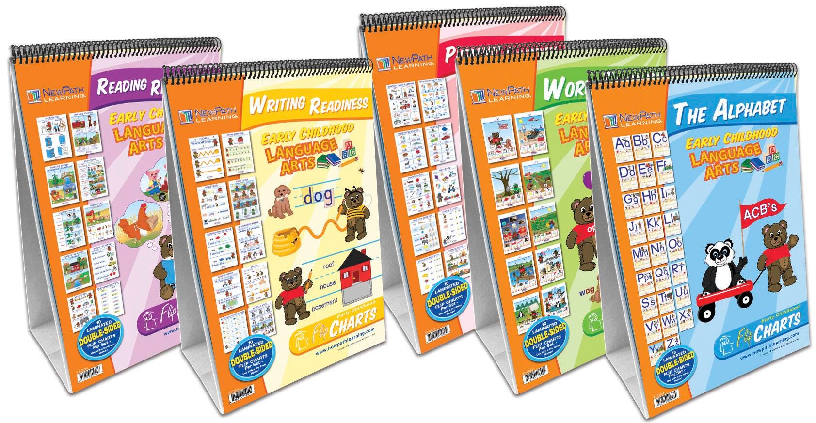 NewPath Early Childhood ELA Readiness Flip Charts, Set of 5 1465029