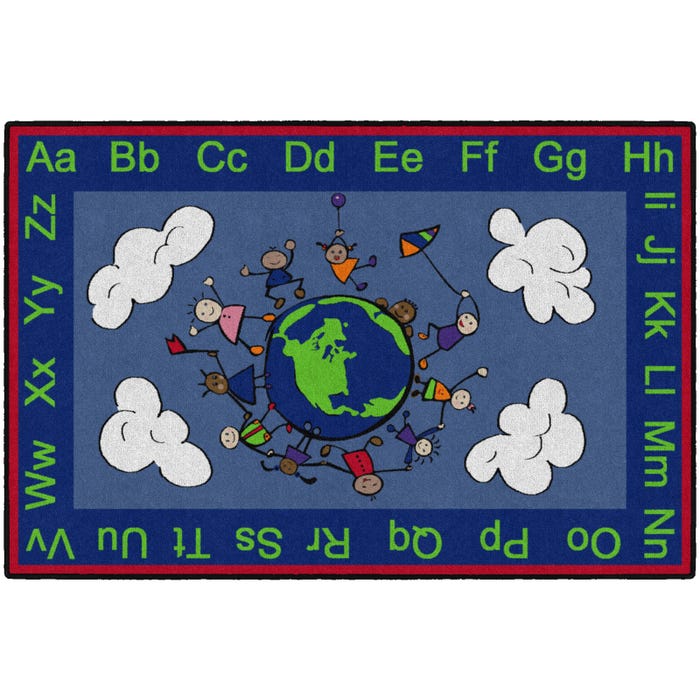 Flagship Carpets Happy World Carpet, Rectangle