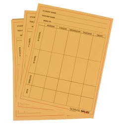 School Smart Take Home Envelope, 10 x 13 Inches, Goldenrod, Pack of 100, Item Number 2040089