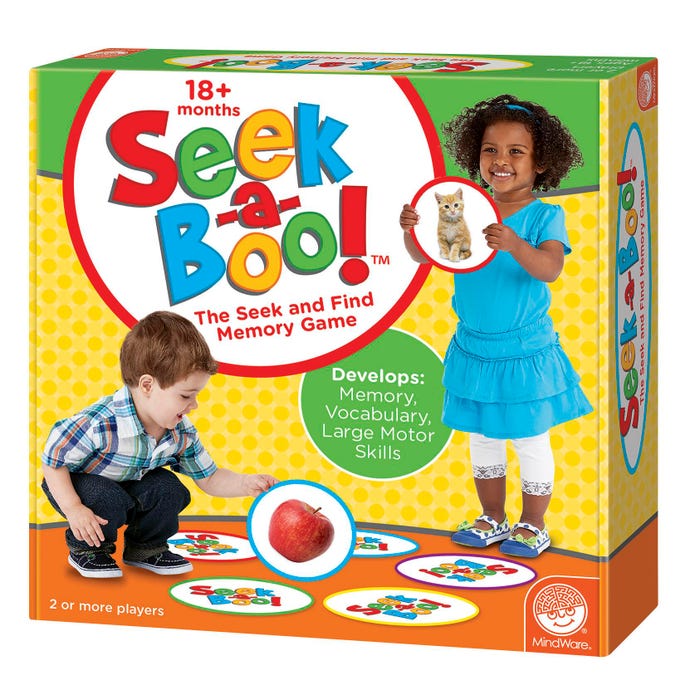 Mindware's Seek-A-Boo Memory Game, Ages 18 - 36 Months