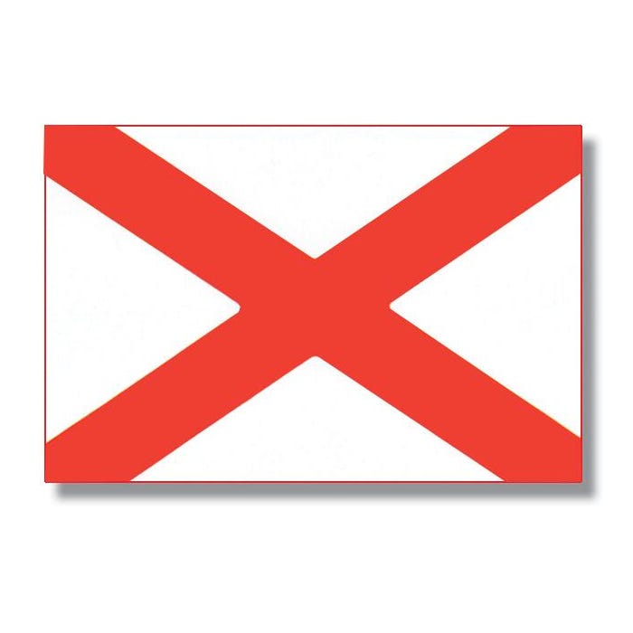 Annin Alabama State Flag, Heavy Weight Nylon, Outdoor, 3 x 5 Feet