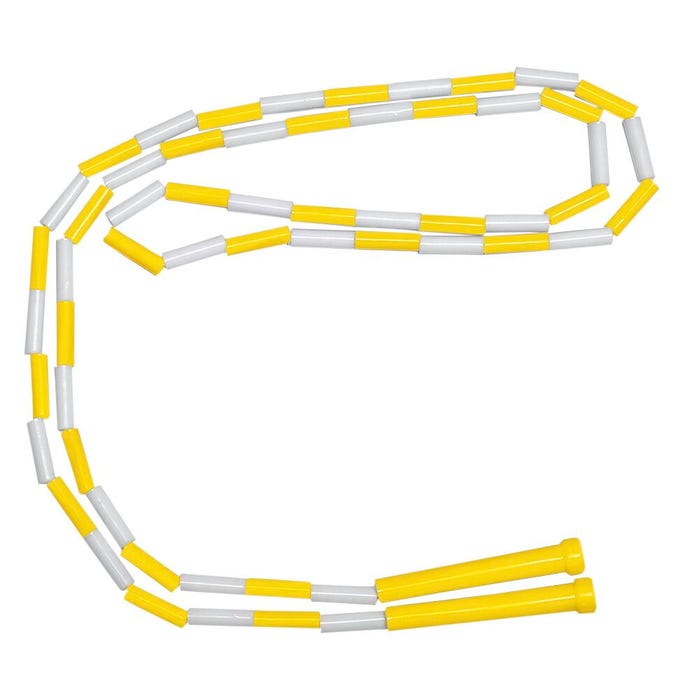 Sportime Jump Rope with Plastic Links, 8 Feet, Yellow