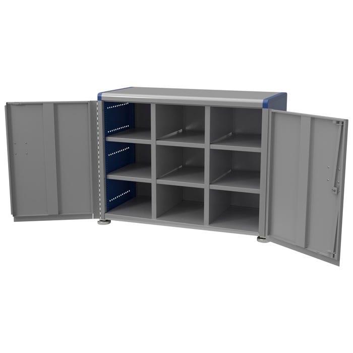 Classroom Select Geode Medium Cabinet, Triple Wide, 9 Cubbies