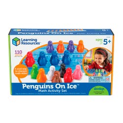 Learning Resources Penguins On Ice Math Activity Set, 110 Pieces 1391230
