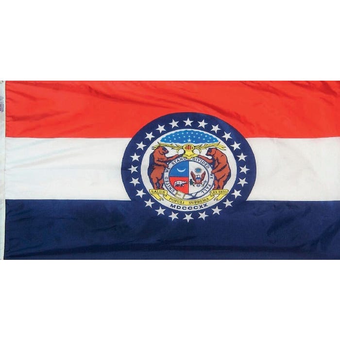 Annin Missouri State Flag, Heavy Weight Nylon, Outdoor, 3 x 5 Feet
