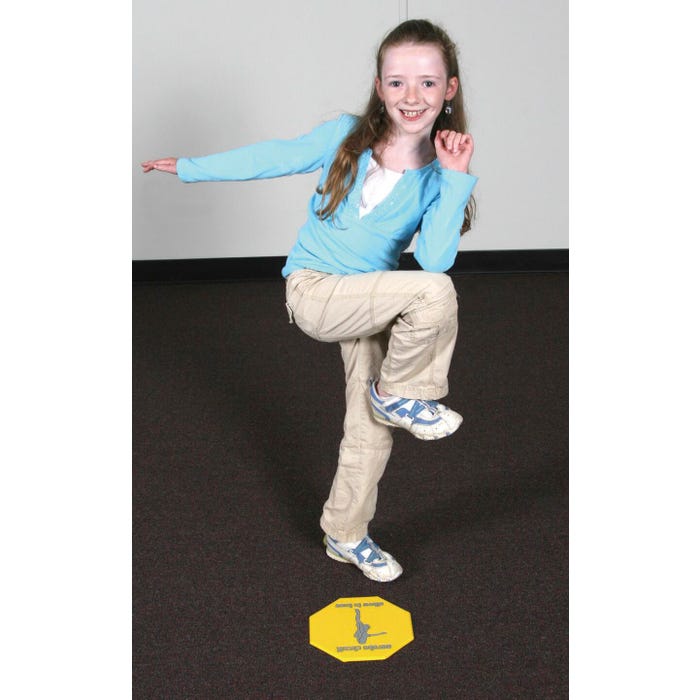 Aerobo-Spots Octagon Markers, 9 Inches, Set of 12