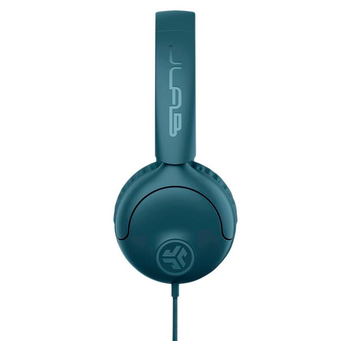 JLab Audio Studio On-Ear Headphones with In-Line Microphone, Dark Blue