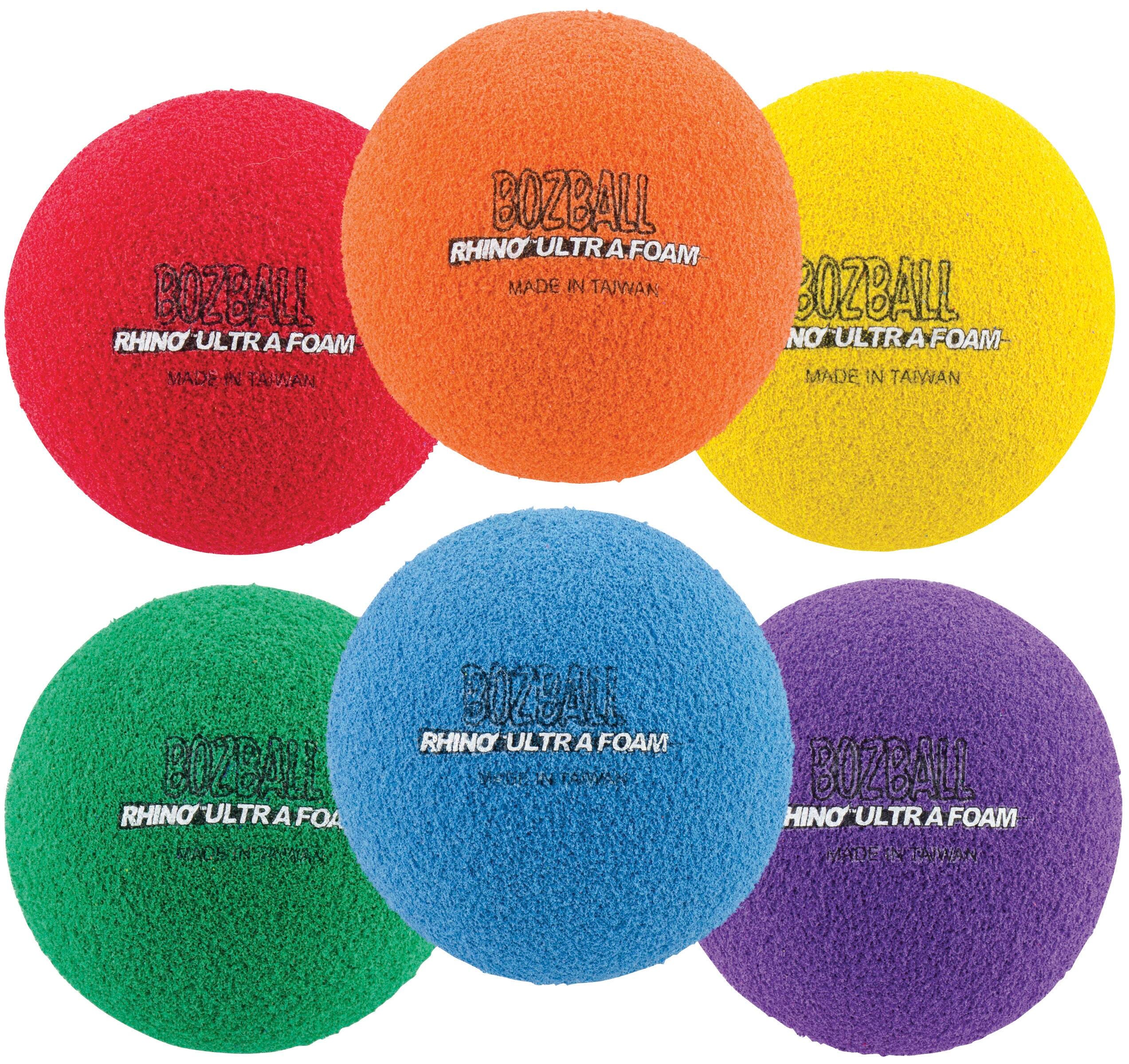 Champion Sports Rhino Foam No-Bounce Balls, Set of 6 1506838