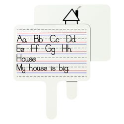 C-Line Two-Sided Dry Erase Answer Paddle, Lined/Blank 2132011