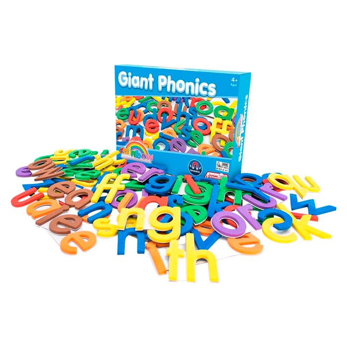 Junior Learning Giant Rainbow Phonics, 84 Pieces