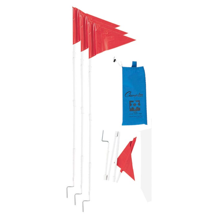 Champion Sports Collapsible Soccer Corner Flags, 60 Inches, Set of 4