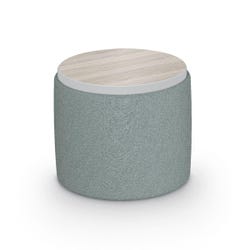 MooreCo Soft Seating Large Laminate Top Pouf Stool and Ottoman 4001172
