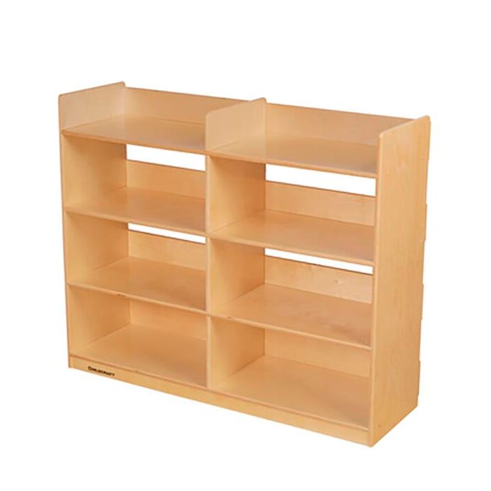Childcraft Mobile Leveled Library Bookshelf, Wooden, 47-3/4 x 14-1/4 x 42 Inches