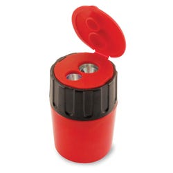 The Pencil Grip Inc Eisen 2-Hole Steel Pencil Sharpener with Cover, Assorted Colors 1442988