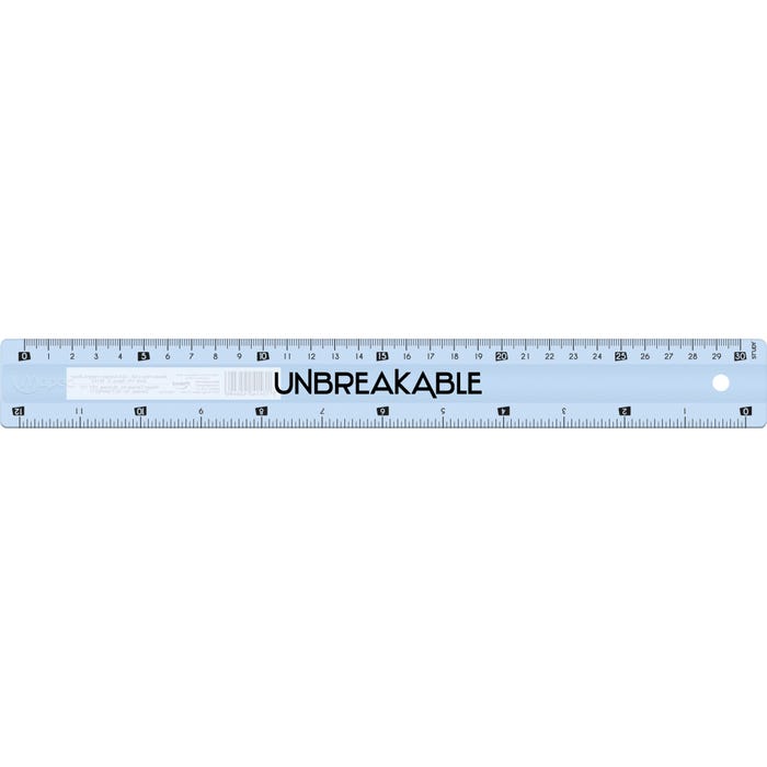Maped Unbreakable Ruler, 12 Inches, Clear