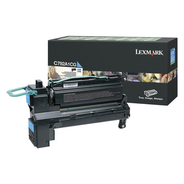 Lexmark Ink Toner Cartridge, C792A1CG, Cyan