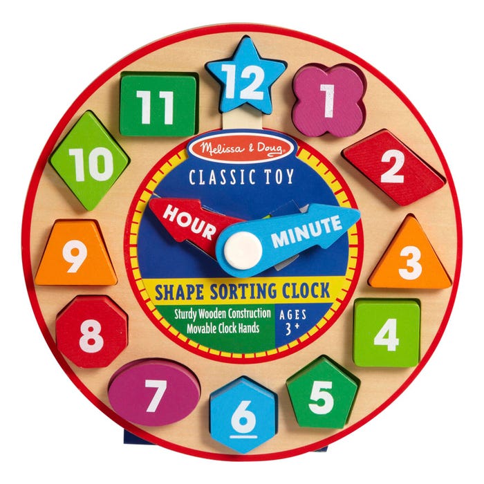 Melissa & Doug Shape Sorting Clock