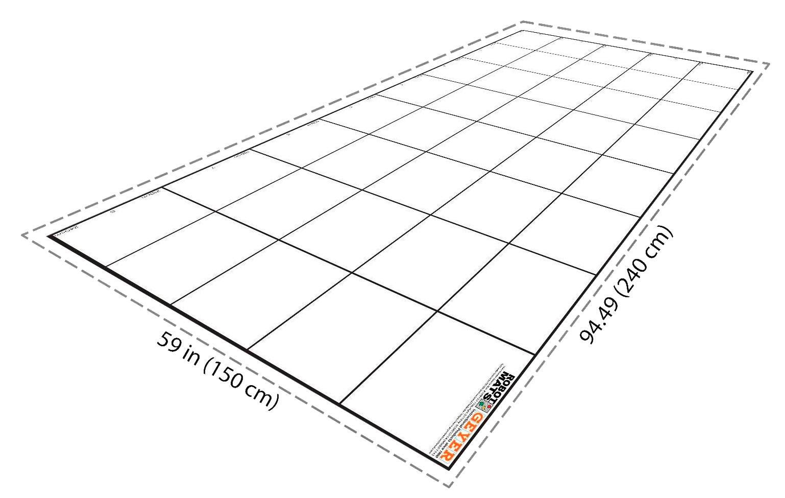 Geyer Instructional Wonder League Robotics Competition Grid Mat, 150 x 240 Centimeters with 30 Centimeter Grid 2132286