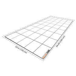 Geyer Instructional Wonder League Robotics Competition Grid Mat, 150 x 240 Centimeters with 30 Centimeter Grid 2132286