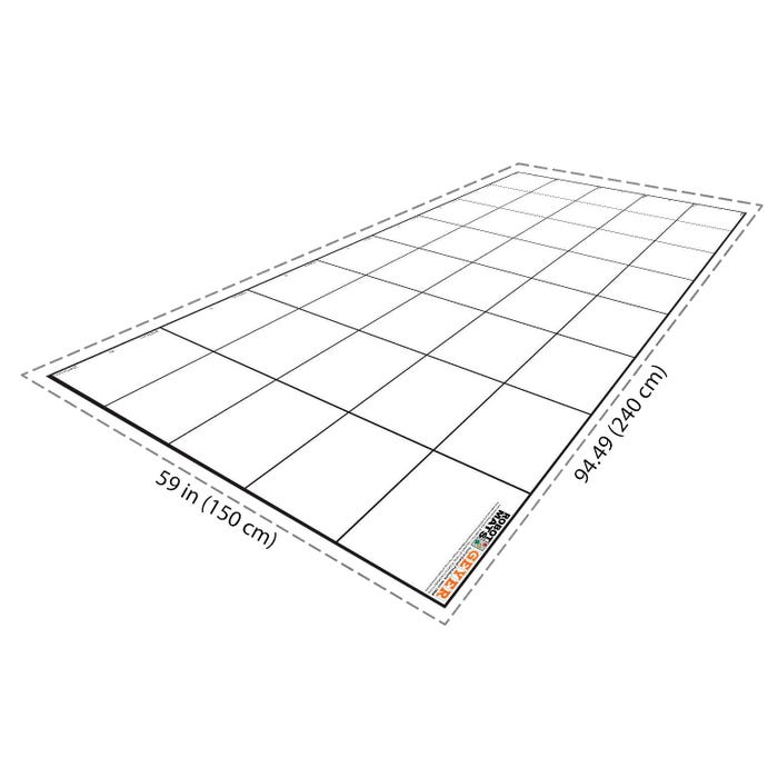 Geyer Instructional Wonder League Math with 12 Inch Grid, 94-1/2 x 59 Inches