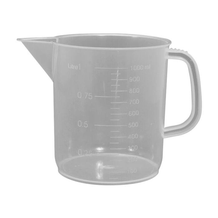 Frey Scientific Low Form Polypropylene Beaker with Handle, 1000 mL