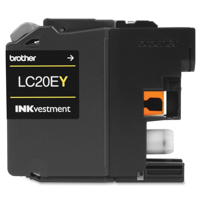 Brother LC20EY Ink Cartridge, 1200 Page Yield, Yellow