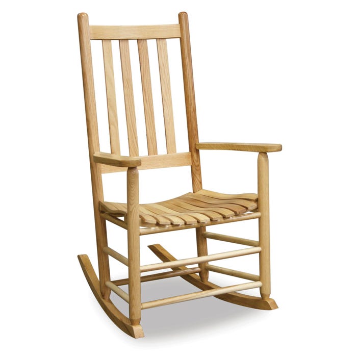 Heritage Rocking Chair, 16 Inch Seat, Natural Oak - Main Image