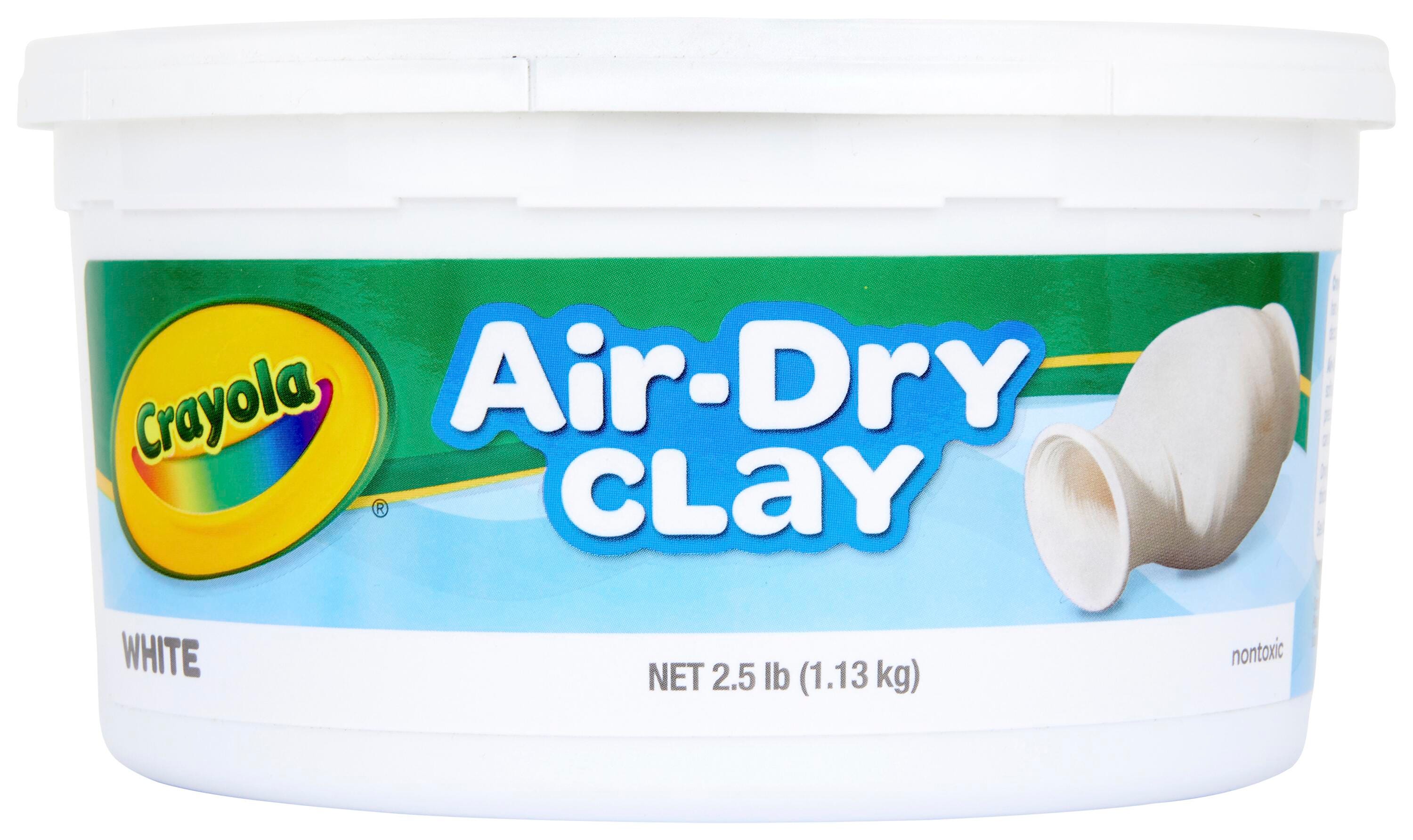 Crayola Air-Dry Clay, 2-1/2 Pound Bucket, White 408131