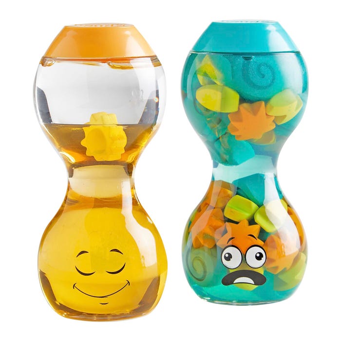 Hand2Mind Express Your Feelings Sensory Bottles, Opposites, Set of 2
