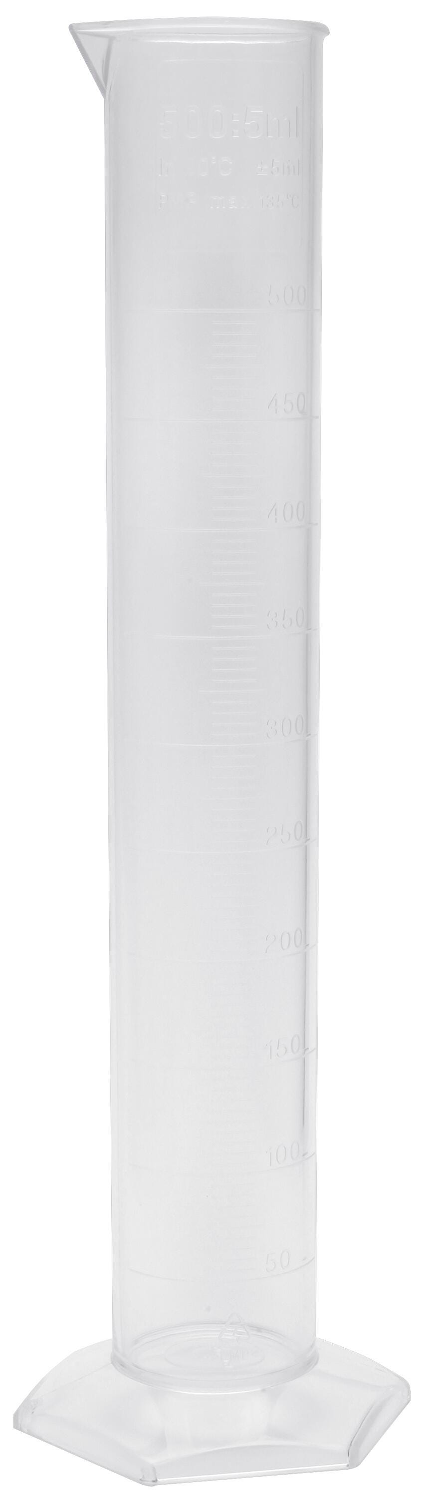 Azlon Polymethylpentene (PMP) Graduated Cylinder, 500 x 5 mL, Item Number 594225