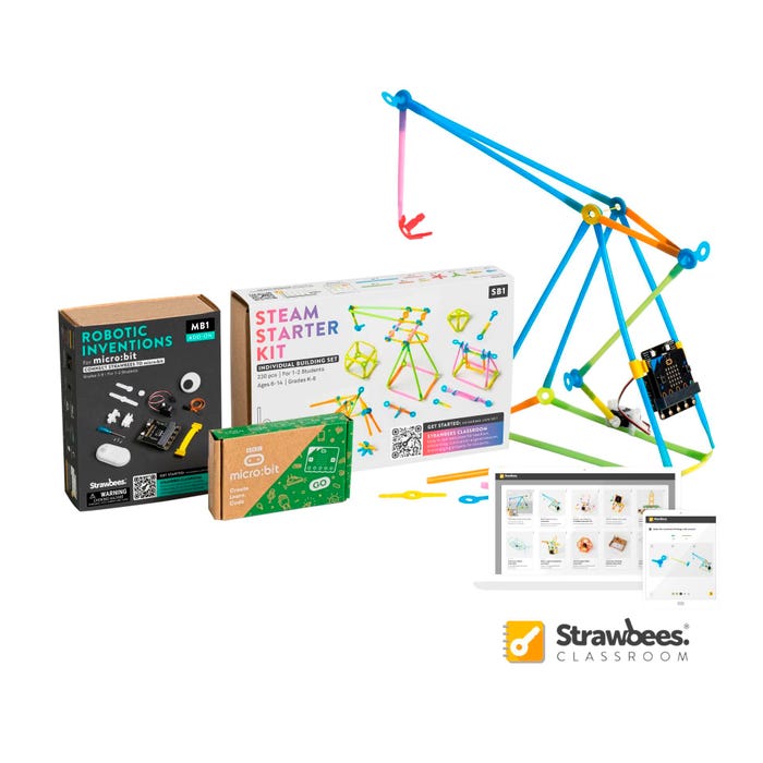 Strawbees STEAM Robotics Starter Bundle, micro:bit Included