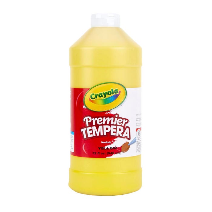 Crayola Premier Tempera Paint, 1 Quart Bottle, Yellow