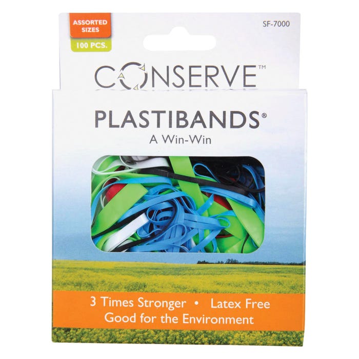 Conserve Plastiband - Configurable Item, Assorted Size, Assorted Color, Box of 100