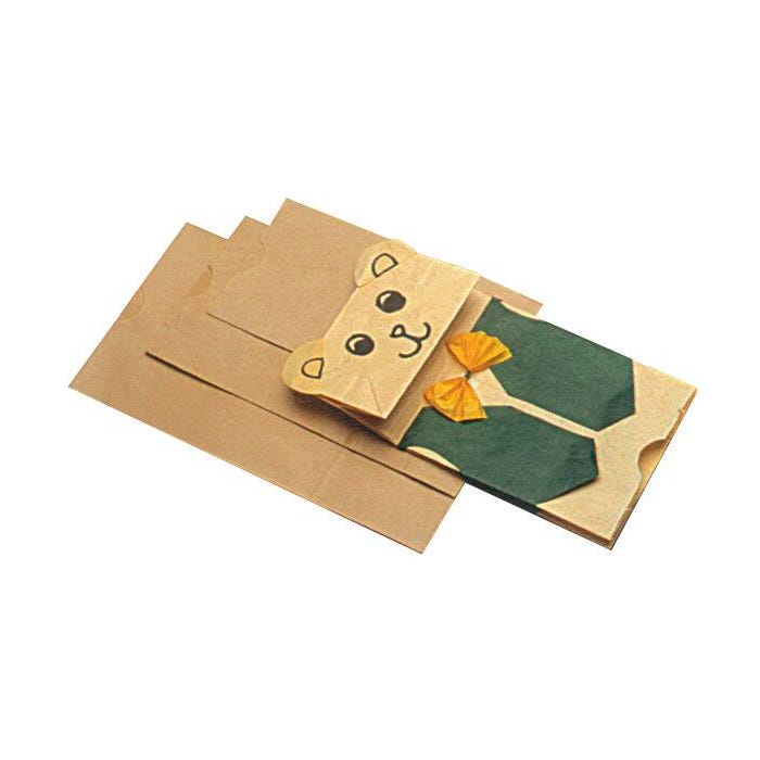 School Smart Flat Bottom Paper Bag, 4-1/2 x 2-1/2 x 8-1/2 Inches, Brown, Pack of 100