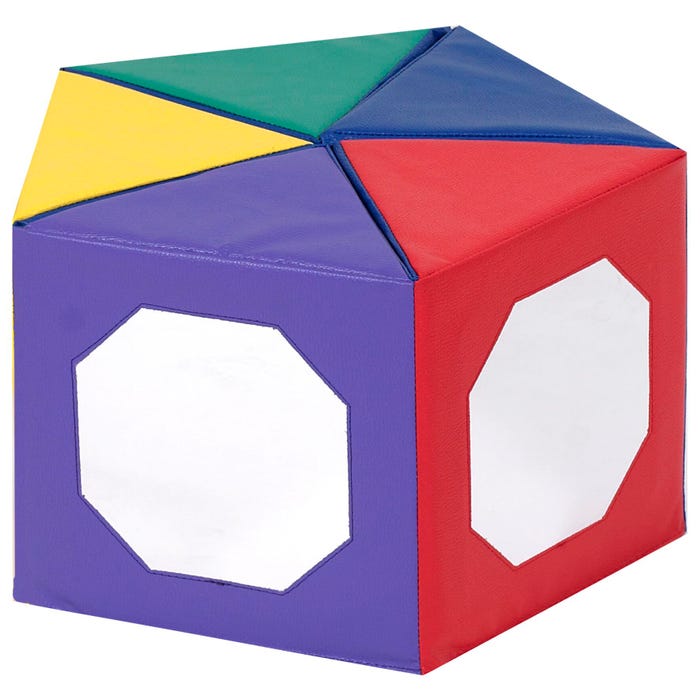 Children's Factory Pentagon Multi-Image Mirror, 20 x 19 x 12 Inches, Primary Color