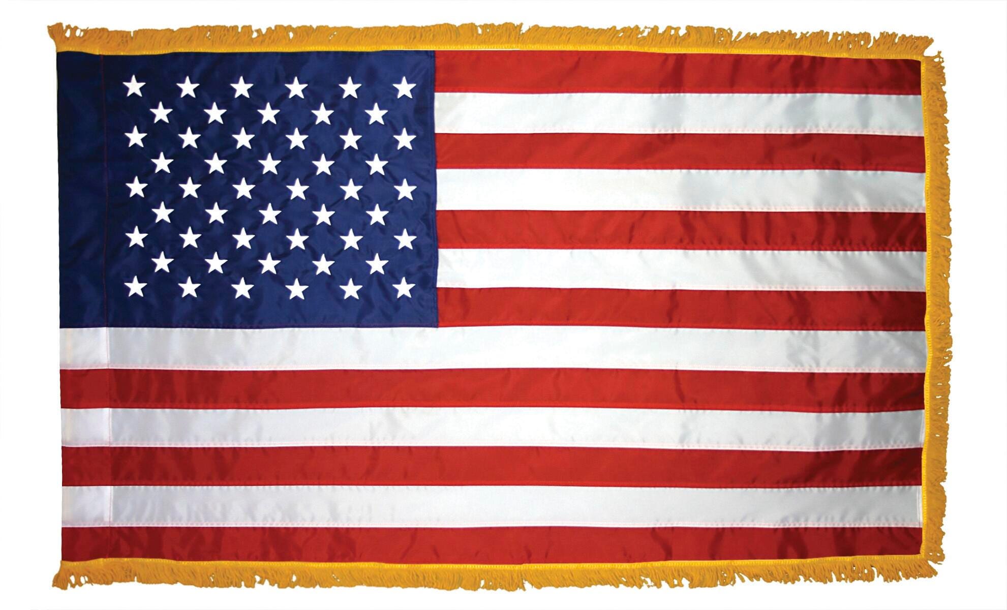 Image for Annin United States Flag, Fringed, Nylon, Indoor, 3 x 5 Feet from School Specialty