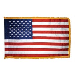 Annin Nylon USA Fringed Indoor State Flag, 3 X 5 ft, Item Number 1334717